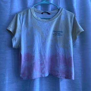 Abercrombie & Fitch Tie Dye Cropped Top